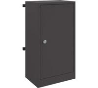 Buzón con compartimento de almacenamiento y puerta, color , 30 x 20 x 55 cm, acero