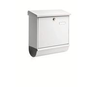 Buzón de correo metálico (de chapa de acero) Burg-Wächter, modelo Comfort 91300 W
