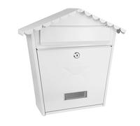 Buzon de correo olena acero galvanizado blanco 37x36x13,5 cm tejado an
