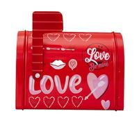 Buzón de hojalata, buzón de San Valentín | Caja creativa para tarjetas de San Valentín, buzón, caja de caramelos, buzón de tarjetas de felicitación, buzón decorativo versátil para regalos, cartas,