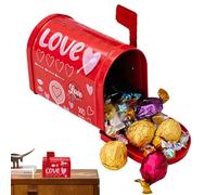Buzón de hojalata, buzón de San Valentín, multiusos, caja de tarjetas de San Valentín, buzón de tarjetas de felicitación, buzón decorativo versátil para regalos, cartas, tarjetas
