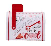 Buzón de San Valentín, caja creativa, caja de tarjetas de San Valentín, buzón de caramelos, diseño creativo del día de San Valentín, interactivo y , compacto y portátil, aspecto delicado y