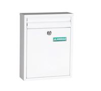 Buzón dime acero inoxidable blanco