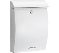 Arregui - Buzón de Pared Exterior M (DIN A4) Plástico, Antilluvia, Anticorrosivo, Blanco