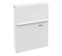 Buzón Exterior de Acero Arregui Line en Color Blanco, Amarillo o Negro, Medidas: ancho 230 x alto 305 x fondo 65 mm