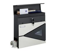Buzon exterior impermeable ranura ancha buzón moderno buzón de acero 2 llaves