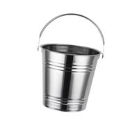 Bvdfgk Cubitera de Acero Inoxidable, Recipiente de Metal para Bebidas, Contenedor de Champán con Asa, Ligero, Adecuado para Entretenimiento en El Hogar, tal como se describe, 24cm