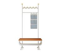 Bx9rE7tK3g Banco Zapatero Perchero Multifuncional de pie for Uso doméstico con Puerta for Colgar Zapatos Banco de Pasillo