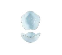 Bx9rE7tK3g Tazones para salsa Plato de cerámica for salsa, cuenco con forma flor for cocina, salsas y vinagres Platos de tapas(Blue)