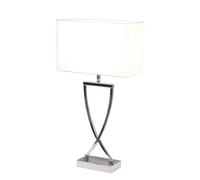 By Rydéns Lámpara de mesa Omega 52 cm cromo-blanco