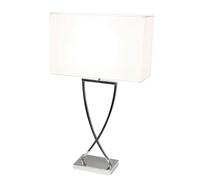By Rydéns Lámpara de mesa Omega 67 cm cromo-blanco