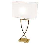By Rydéns Lámpara de mesa Omega 67 cm latón-blanco