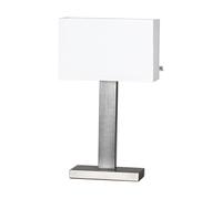 By Rydéns Lámpara de mesa Prime 47 cm Acero cepillado-pantalla blanca