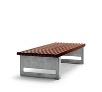 Byarums bruk Banco Block Caoba. ancho. soporte de aluminio en bruto