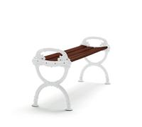 Byarums bruk Banco Byarum Pino barniz marrón. soporte blanco