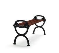Byarums bruk Banco Byarum Pino barniz marrón. soporte negro