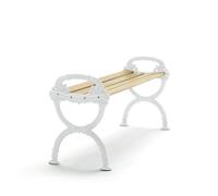Byarums bruk Banco Byarum Pino impregnado. soporte blanco