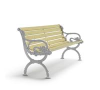 Byarums bruk Sofá Byarum Pino impregnado. soporte de aluminio en bruto. 155 cm