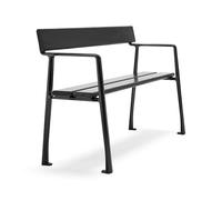 Byarums bruk Sofá Piccolo Caoba barniz negro. soporte negro