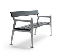 Byarums bruk Sofá Vilamoura Caoba negro. soporte de aluminio en bruto
