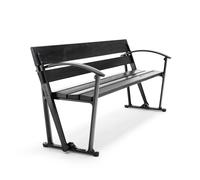 Byarums bruk Sofá Waterloo Caoba barniz negro. soporte negro