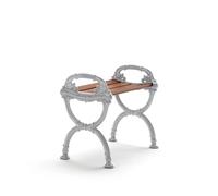 Byarums bruk Taburete Byarum Caoba. soporte de aluminio en bruto