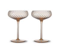 Byon 2 Copas de champán Opacity 30 cl Melocotón
