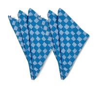 Byon 2 Servilletas de tela Checki azul