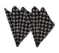 Byon 2 Servilletas de tela Checki negro