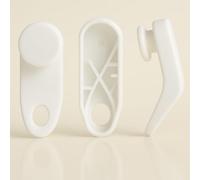 Byour3-25 Ganchos para Cortinas Correderas Riel Extensibles - Deslizante para Bastones Extensibles Gancho Cortina De Plástico Recambios Pista de Cortina Extensible UNIVERSALES (25 Unidades)