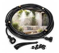 ByteRunning Kit Nebulizador Jardín,Sisteme de Enfriamiento por nebulización,Nebulizador Terraza Exterior,Aspersores Terraza Nebulizador,Refrigeración,Niebla Fina,para Eventos al Aire Libre,Patios