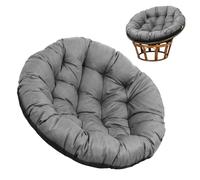 BYZESTY Cojín para sillón colgante, 60 x 60 cm, redondo, cojín para silla colgante, cojín para silla colgante, cojín para mecedora, cojín para exterior, plegable, cojín para suelo para interior y