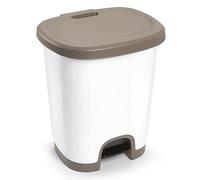 C.A - Papelera con Pedal ️ | 18 Litros | Libre de BPA | Tapa Higiénica | Para Baño y Cocina | 40x32x28cm