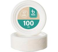 C.A | Platos de Caña de Azúcar Ecológicos | Desechables, Biodegradables y Compostables | Para Fiestas, Cumpleaños y Comuniones