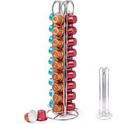 C.A | Portacápsulas Nespresso ☕ | Acero Inoxidable | 20-40 Cápsulas | Organizador de Café para Mesa y Oficina