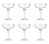 C.A | Set de 6 Copas de Champagne LAV Misket | Cristal Elegante 235 ml | Para Brindis, Fiestas y Celebraciones