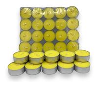 C.A | Velas de Té de Citronela ️ | Pack 20 Unidades | Repelente Natural de Mosquitos | Uso en Jardín, Terraza y Exterior