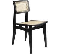 GUBI Silla C-Chair Black stained oak. ratán