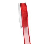 C.E. Pattberg GmbH & Co. KG Präsent - Rollo de Cinta (Organza, 25 mm x 25 m), Color Rojo