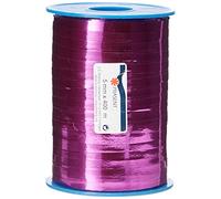 C.E. PATTBERG MEXICO Cinta regalo color magenta metalizada, 400 m cinta embalar para rizar para envolver regalos, 5 mm de ancho, accesorios para decoración y manualidades cinta decorativa para toda ocasión