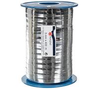 C.E. PATTBERG MEXICO Cinta regalo color plata metalizada, 400 m cinta embalar para rizar para envolver regalos, 5 mm de ancho, accesorios para decoración y manualidades cinta decorativa para toda ocasión