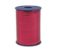 C.E. PATTBERG MEXICO Cinta regalo color rojo carmín metalizada, 250 m cinta embalar para rizar para envolver regalos, 10 mm de ancho, accesorios para decoración y manualidades cinta decorativa para toda ocasión