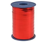 C.E. PATTBERG MEXICO Cinta regalo color rojo metalizada, 250 m cinta embalar para rizar para envolver regalos, 10 mm de ancho, accesorios para decoración y manualidades cinta decorativa para toda ocasión