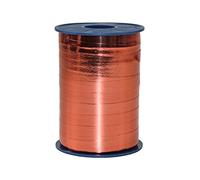 C.E. PATTBERG MEXICO Cinta regalo color terracota metalizada, 250 m cinta embalar para rizar para envolver regalos, 10 mm de ancho, accesorios para decoración y manualidades cinta decorativa para toda ocasión