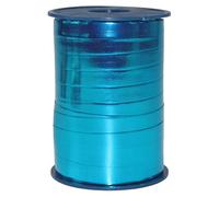 C.E. PATTBERG MEXICO Cinta regalo color turquesa metalizada, 250 m cinta embalar para rizar para envolver regalos, 10 mm de ancho, accesorios para decoración y manualidades cinta decorativa para toda ocasión