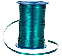 C.E. PATTBERG MEXICO Cinta regalo color verde abeto metalizada, 400 m cinta embalar para rizar para envolver regalos, 5 mm de ancho, accesorios para decoración y manualidades cinta decorativa para toda ocasión