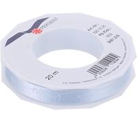 C.E. Pattberg Präsent - Cinta de satén Estampada Baby Love, Color Azul, Rollo de 20 m, 15 mm de Ancho