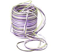C.E. PATTBERG PRÄSENT Cinta regalo de rafia multicolor verde-lila-rosa, 50 m cinta decorativa para envolver regalos, para decoración y manualidades versátiles y creativas
