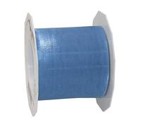 C.E. PATTBERG SHEER Cinta regalo de organza color azul claro, 25 m cinta decorativa para envolver regalos, 72 mm de ancho, cinta para decoración y manualidades versátiles y creativas