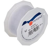 C.E. PATTBERG SHEER Cinta regalo de organza color blanco, 25 m cinta decorativa para envolver regalos, 40 mm de ancho, cinta para decoración y manualidades versátiles y creativas